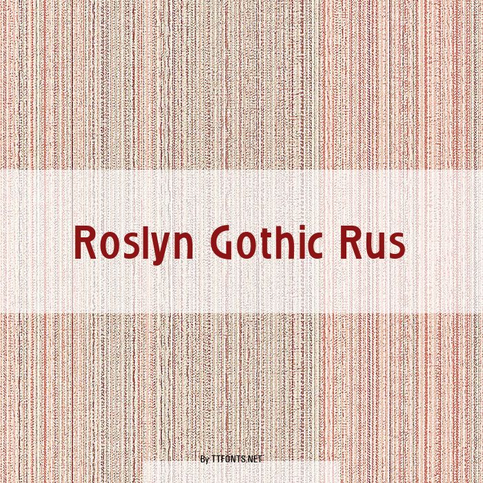 Roslyn Gothic Rus example